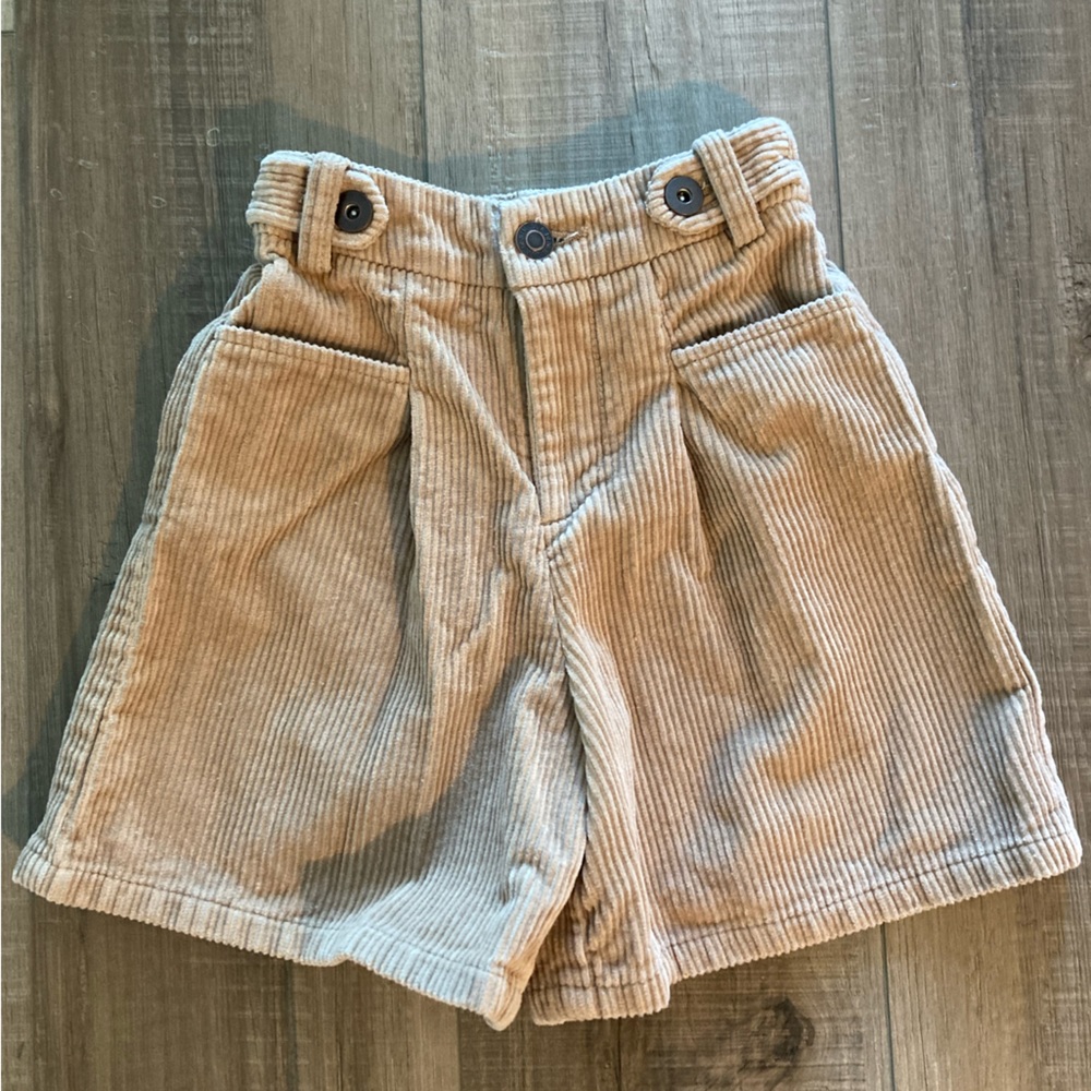 Girls Zara Corduroy High Wasted Shorts - 7
